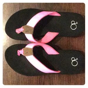 Girls Hot pink Op sandals